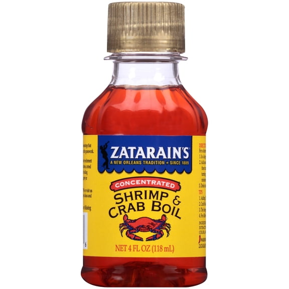 Zatarain's Concentrated Shrimp & Crab Boil, 4 fl oz (Pack of 6)
