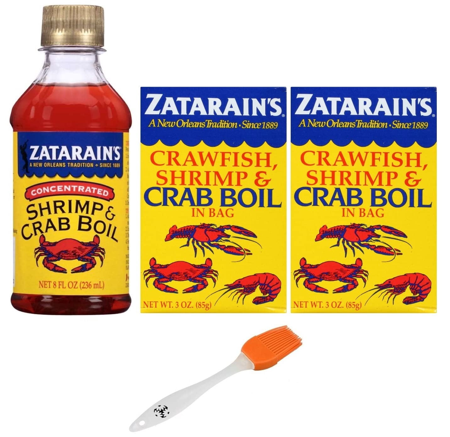 Zatarain's Concentrated Shrimp & Crab HYZ01 Boil and Crab Boil in a Bag ...