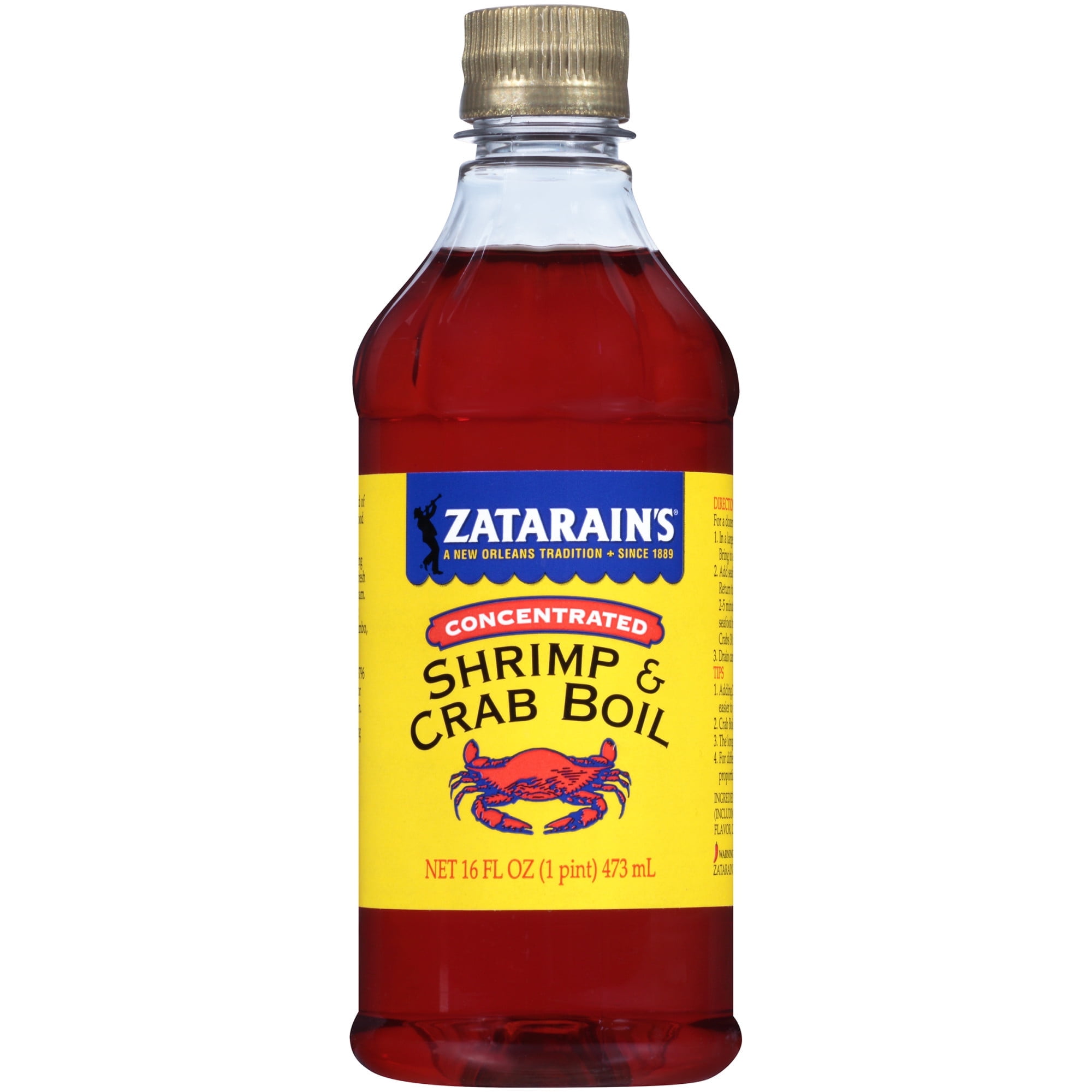Zatarain's Concentrated Shrimp and Crab Boil, 16 fl oz - Walmart.com