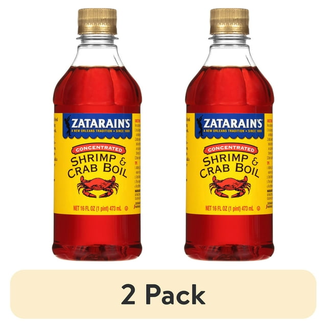 (2 pack) Zatarain's Concentrated Shrimp and Crab Boil, 16 fl oz