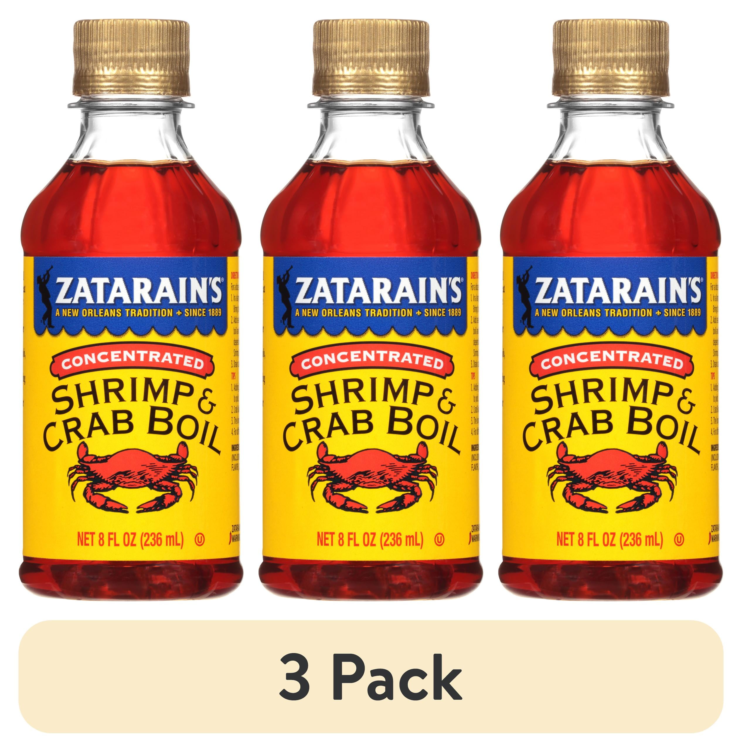 (3 pack) Zatarain's Kosher New Orleans Style Liquid Crab Boil, 8 fl oz