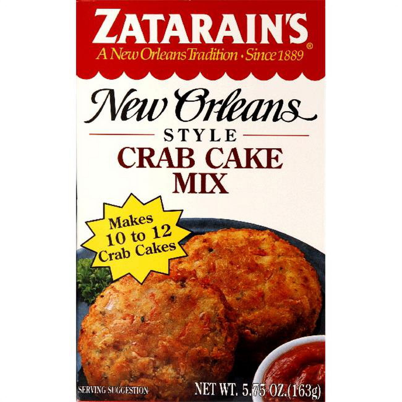 Zatarain's Crab Cake Mix, 5.75 oz, (Pack of 12)