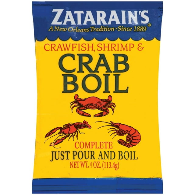 Zatarain's Crab & Shrimp BoilPreSeasoned, 4 OZ (Pack of 6)