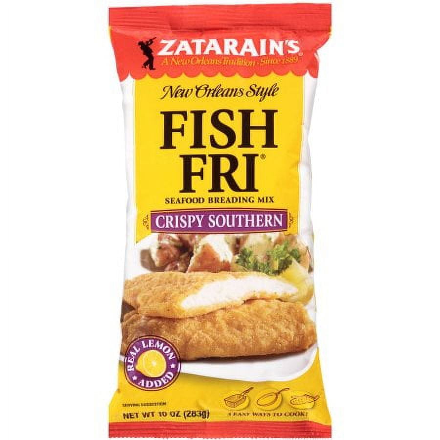 Zatarain's Crispy Seasoned Fish Fri (Poly Bag), 10 OZ (Pack of 2)