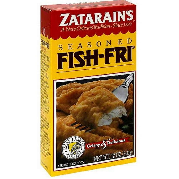 Zatarain's Fish Fri Crispy Southern Style Frying Mix, 12 oz (Pack of 8)