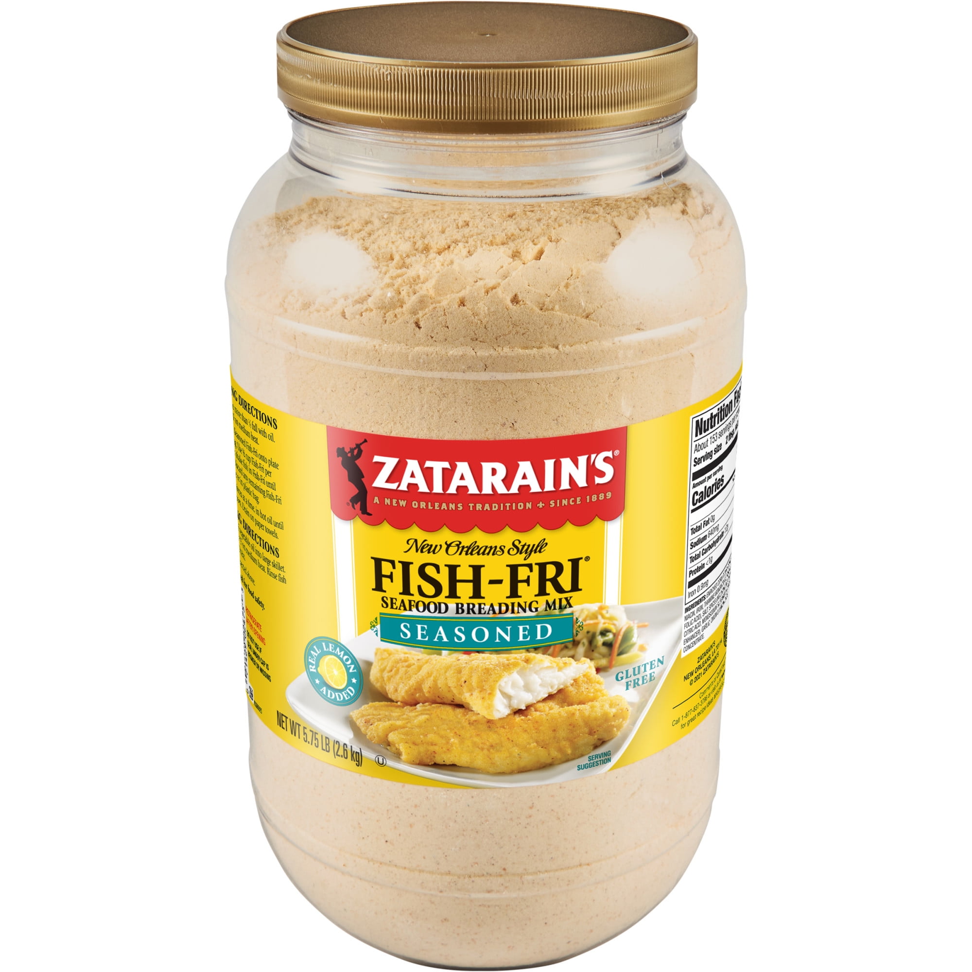 Zatarain's Fish Fry Seasoned, 5.75 lb Coatings & Batters