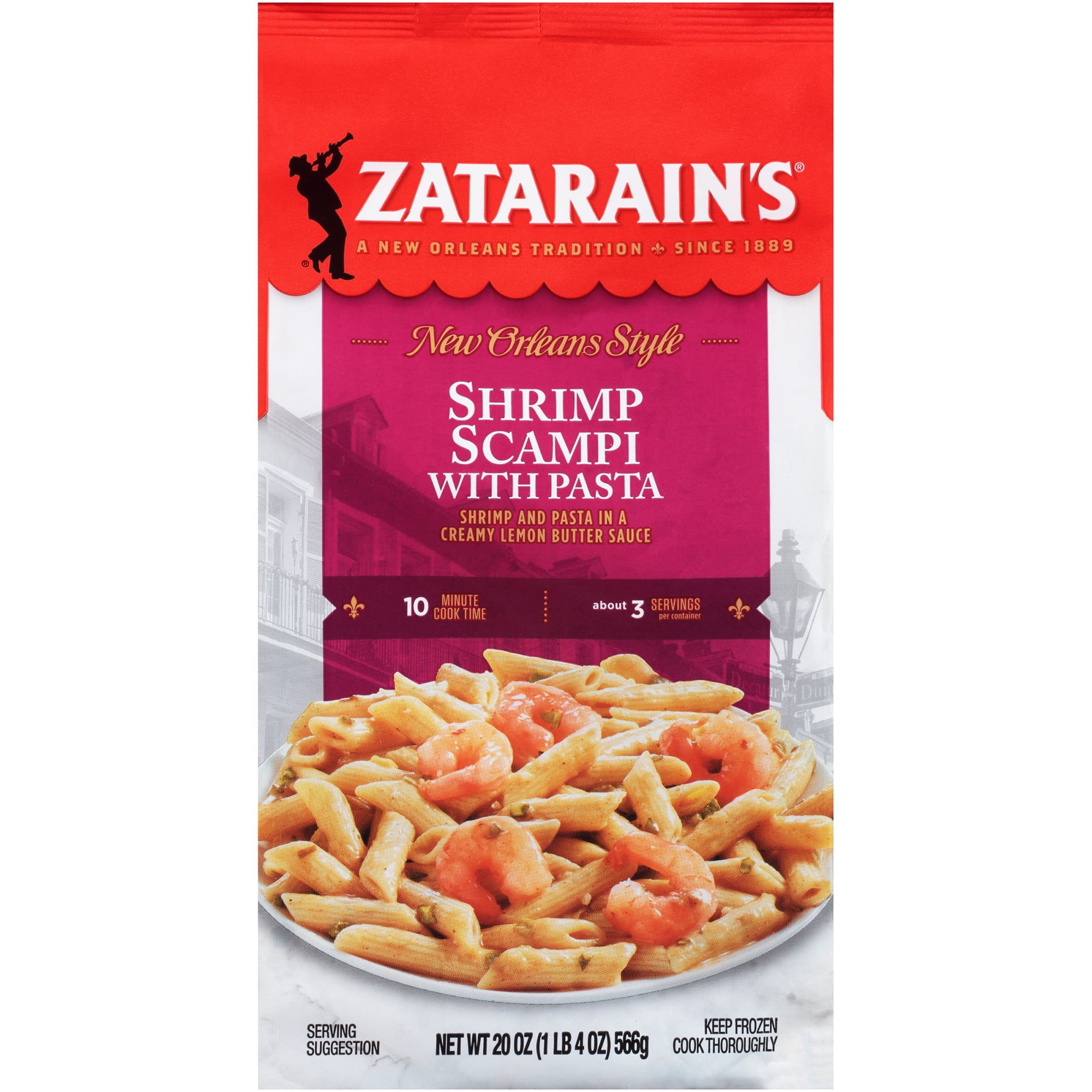 Zatarain's Frozen Meal Shrimp Scampi, 20 oz Packaged Meals