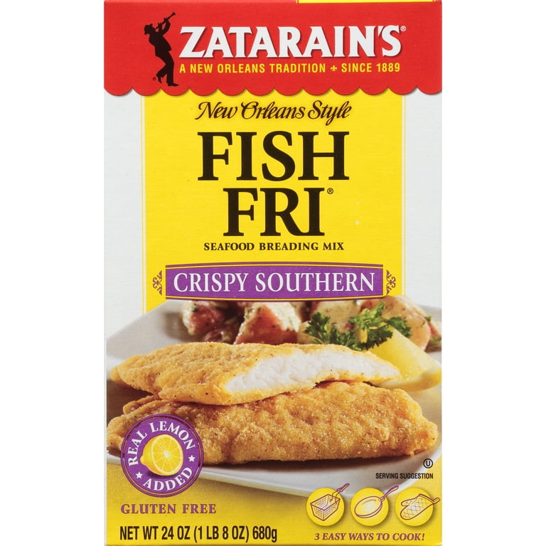 Zatarain's Gluten Free Crispy Southern Fish Fri, 24 oz Box for