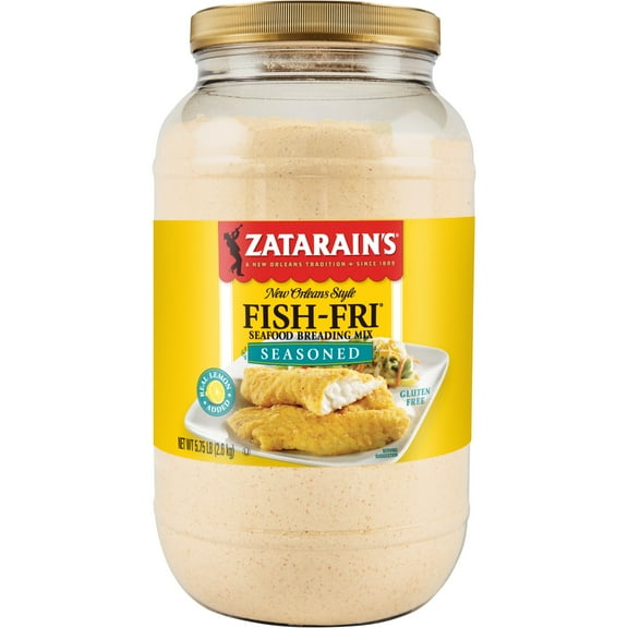Zatarain's Gluten Free Seasoned Fish Fri, 5.75 lb Jar