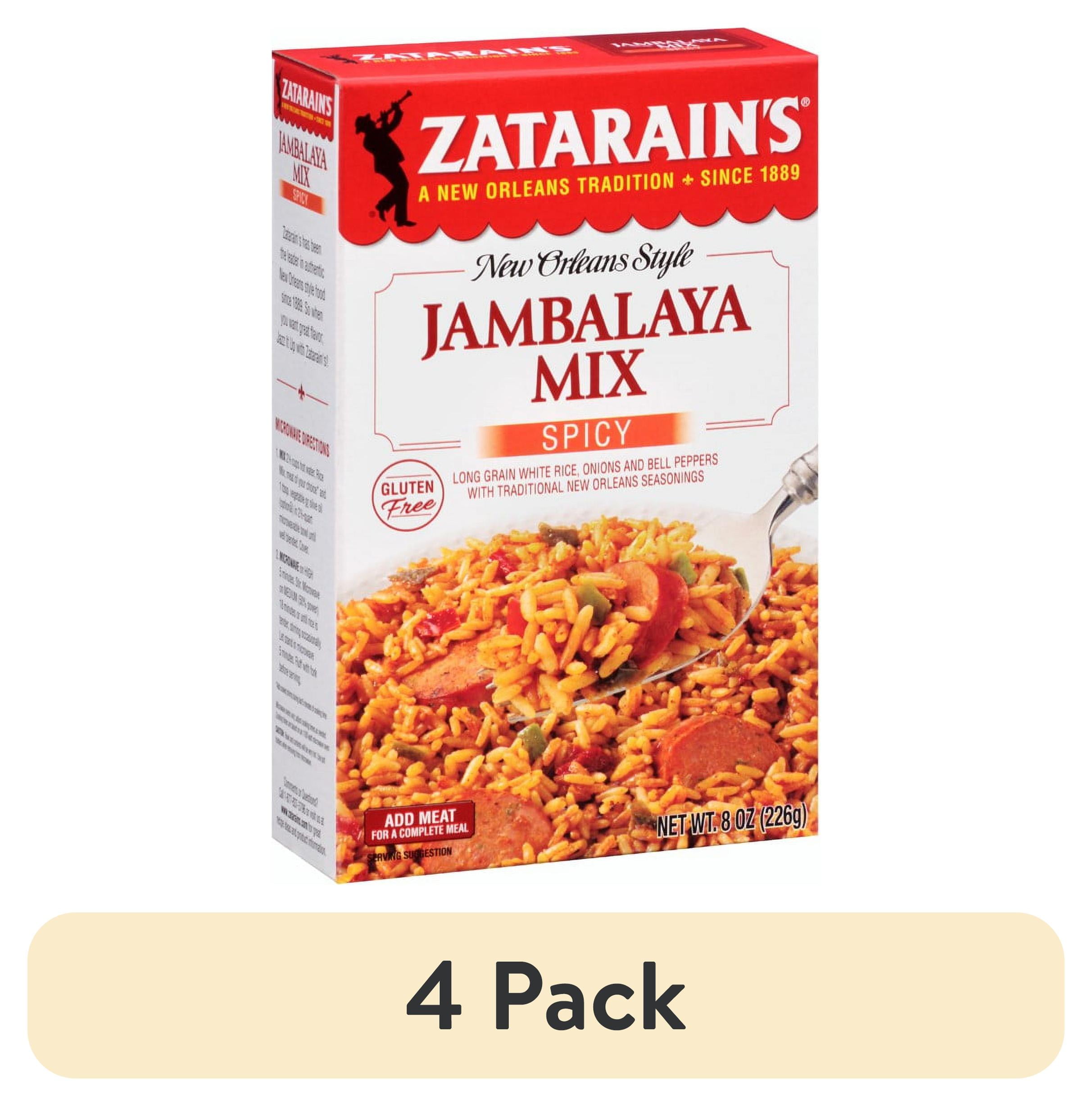 (4 pack) Zatarain's Jambalaya Mix, Spicy, 8 Oz