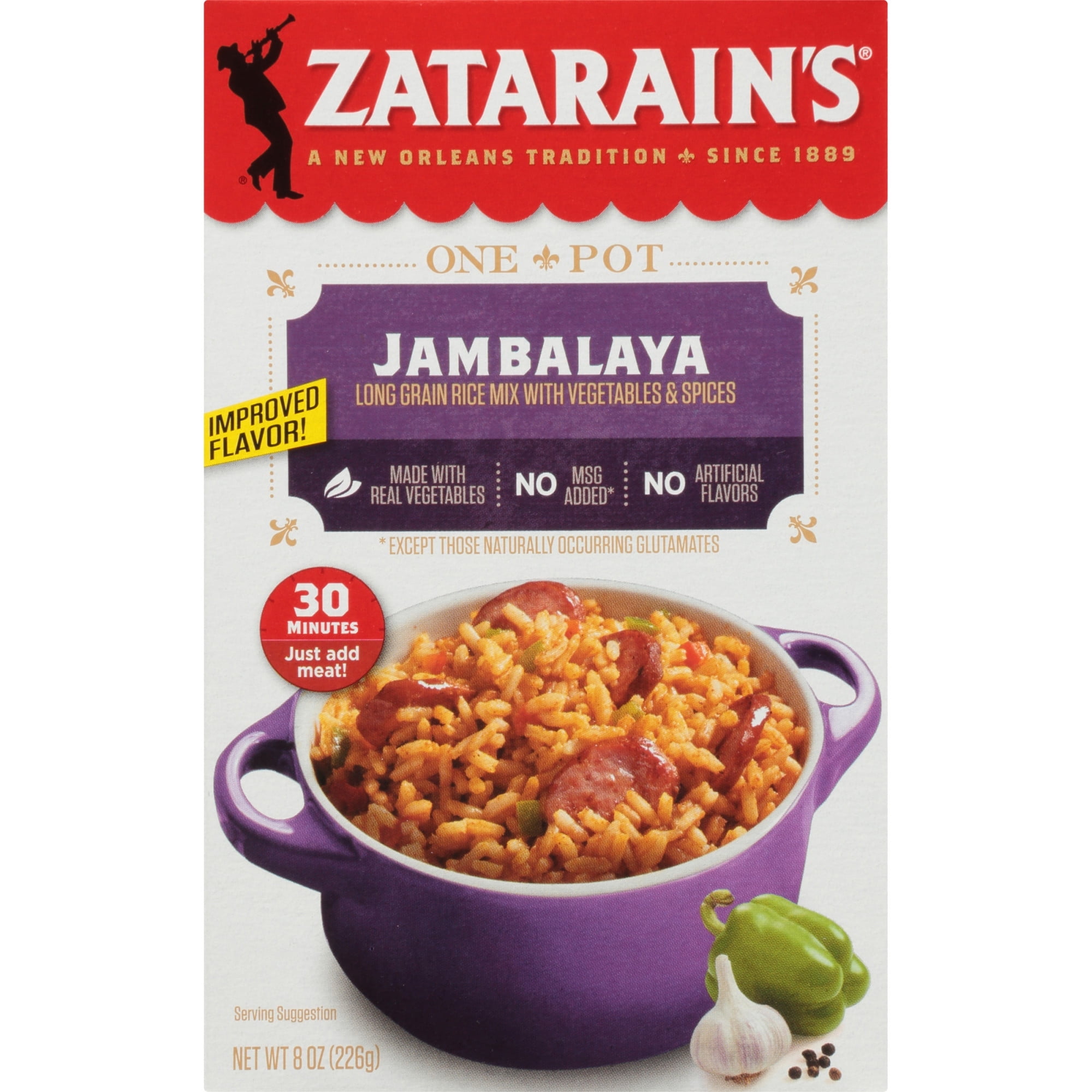 Zatarain's Jambalaya Rice, 8 oz GlutenFree Packaged Meals