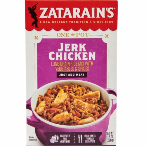 Zatarains Jerk Chicken Rice Dinner Mix, 8 Oz
