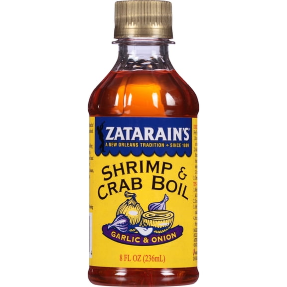Zatarain's Kosher New Orleans Style Garlic & Onion Shrimp & Crab Boil, 8.0 fl oz Bottle