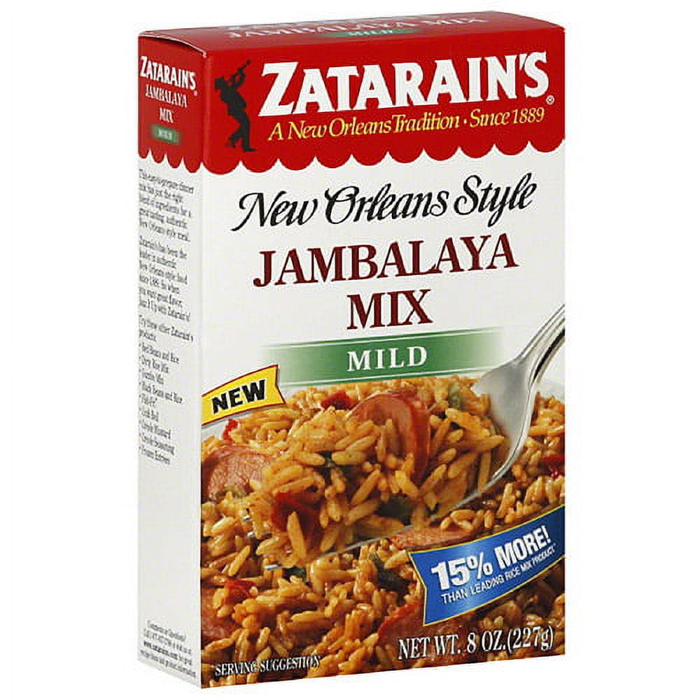 Zatarain's New Orleans Style Mild Jambalaya Mix, 8 oz, (Pack of 12