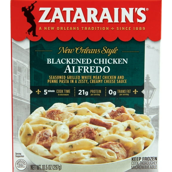 Zatarain's Blackened Chicken Alfredo Frozen Dinner, 10.5 oz Box