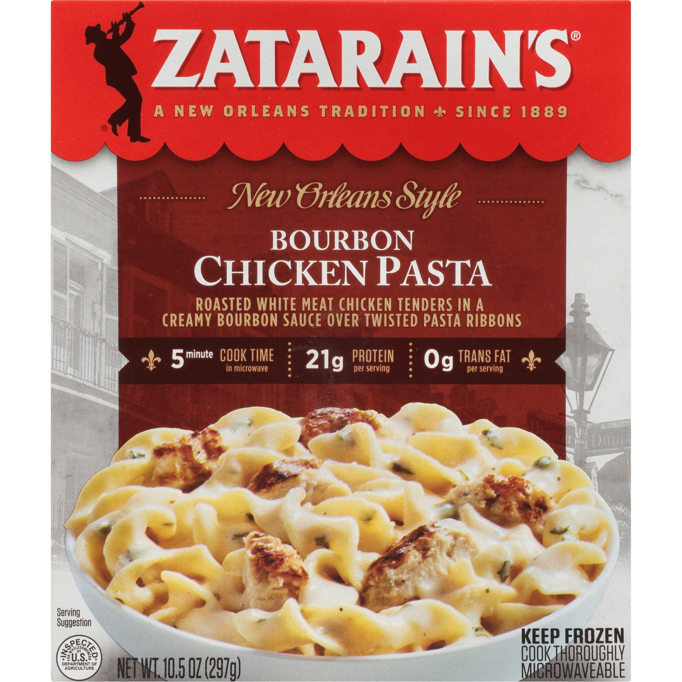 Zatarain's No Artificial Flavors Bourbon Chicken Pasta, 10.5 oz Box