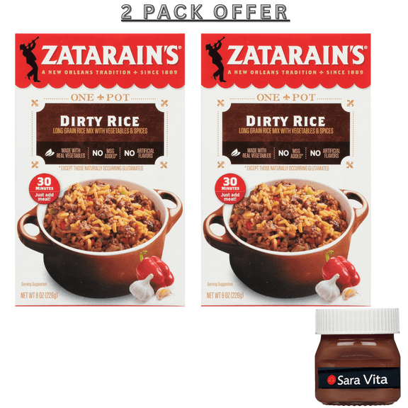 Zatarain's No Artificial Flavors Dirty Rice Dinner Mix, 8.0 oz Box