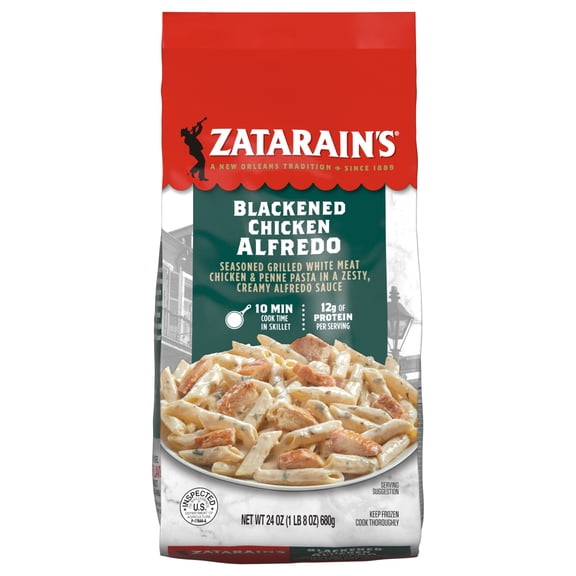 Zatarain's Frozen Blackened Chicken Alfredo, 24.0 oz Bag