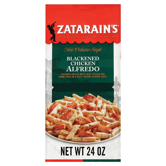 Zatarain's No Artificial Flavors Frozen Blackened Chicken Alfredo, 24.0 oz Bag