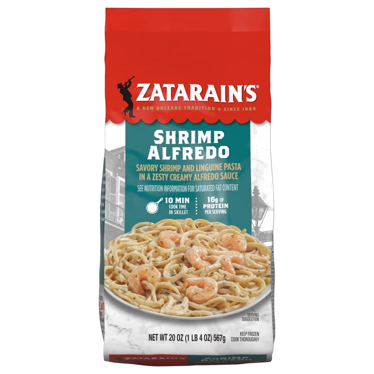 Zatarain's Frozen Shrimp Alfredo, 20.0 oz Bag - Walmart.com