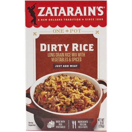 Zatarain's Gluten Free Dirty Rice Dinner Mix, 8.0 oz Box