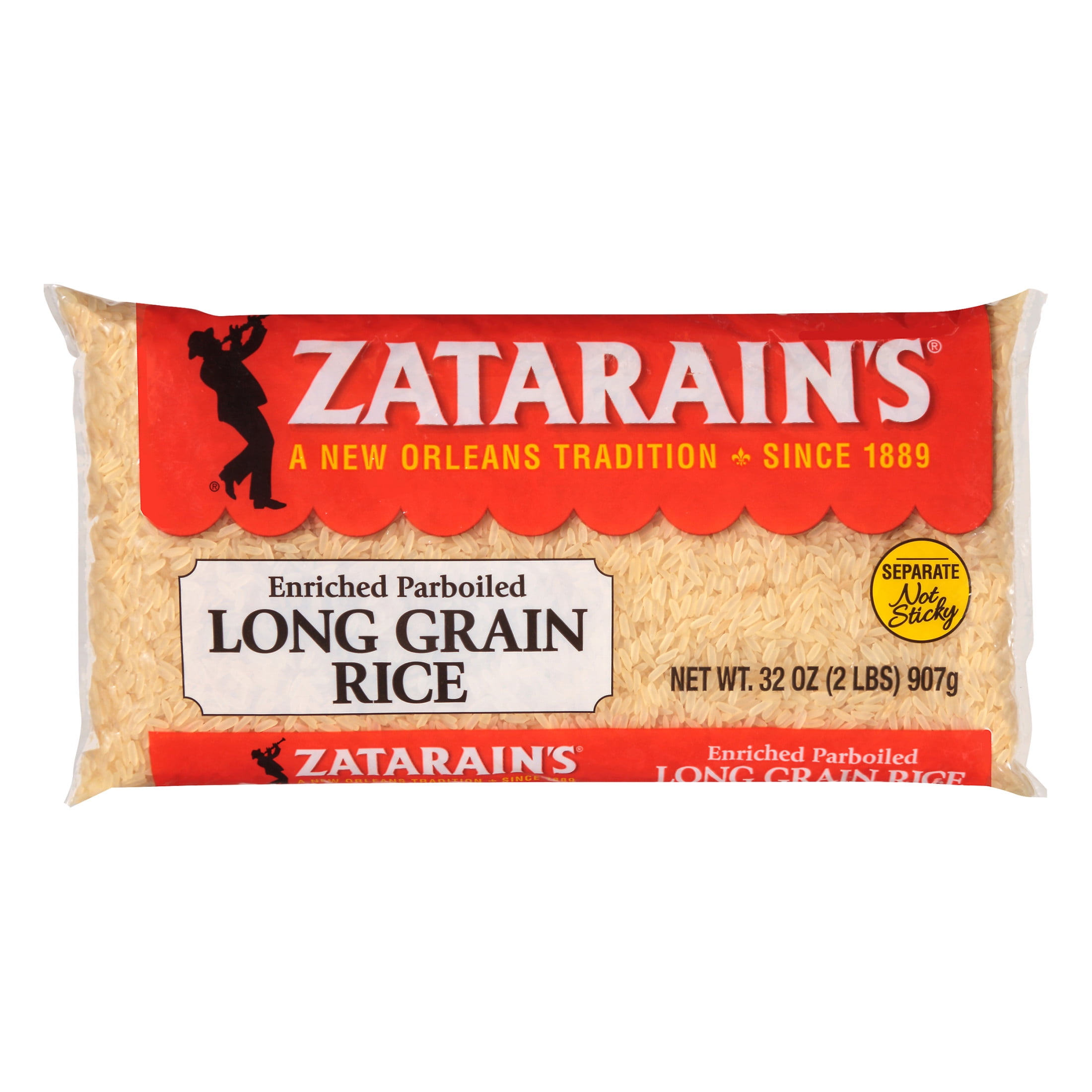 Zatarain's Non-GMO Enriched Parboiled Long Grain Rice, 2.0 lb Bag