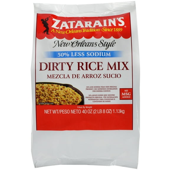Zatarain's Reduced Sodium Dirty Rice Mix, 40 oz