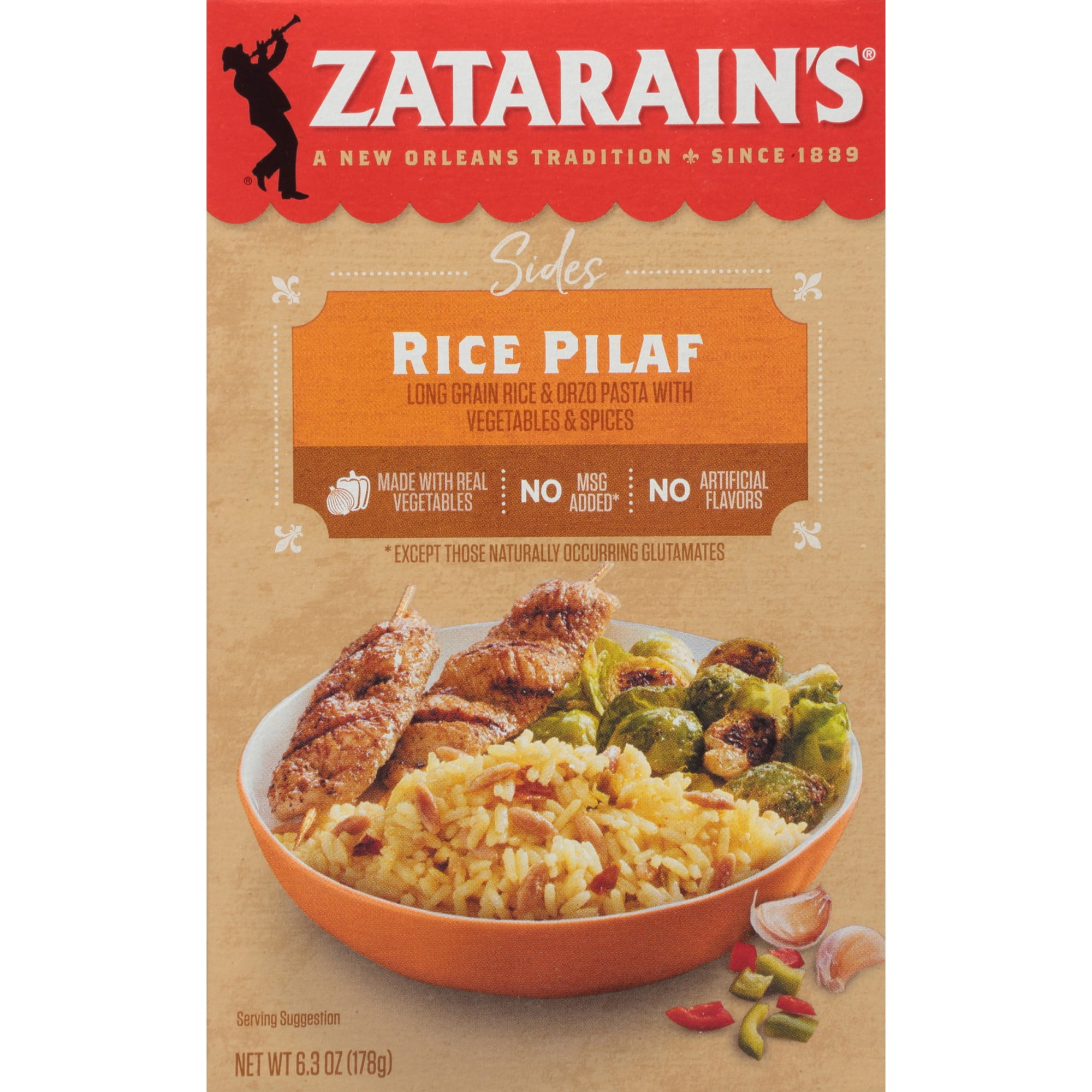 Zatarain's Rice Pilaf, 6.3 oz Packaged Side Dishes