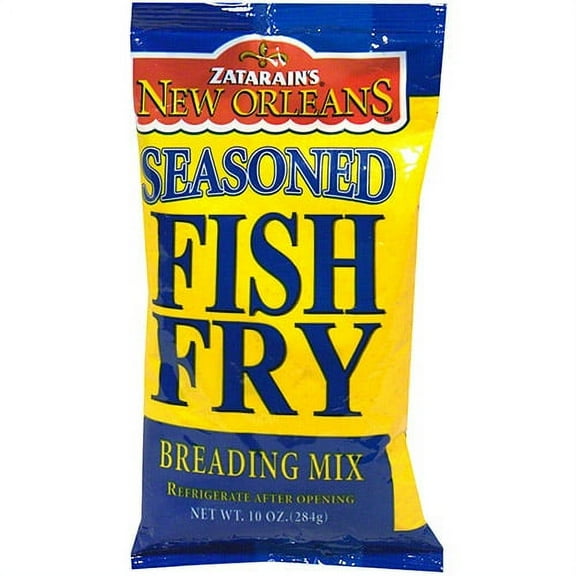 Zatarain's Seasoned Fish Fry Breading Mix, 10 oz (Pack of 12)