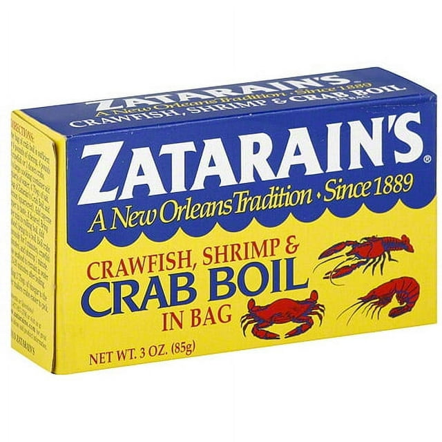 Zatarain's Shrimp & Crab Boil Seasoning, 3 Ounce Box