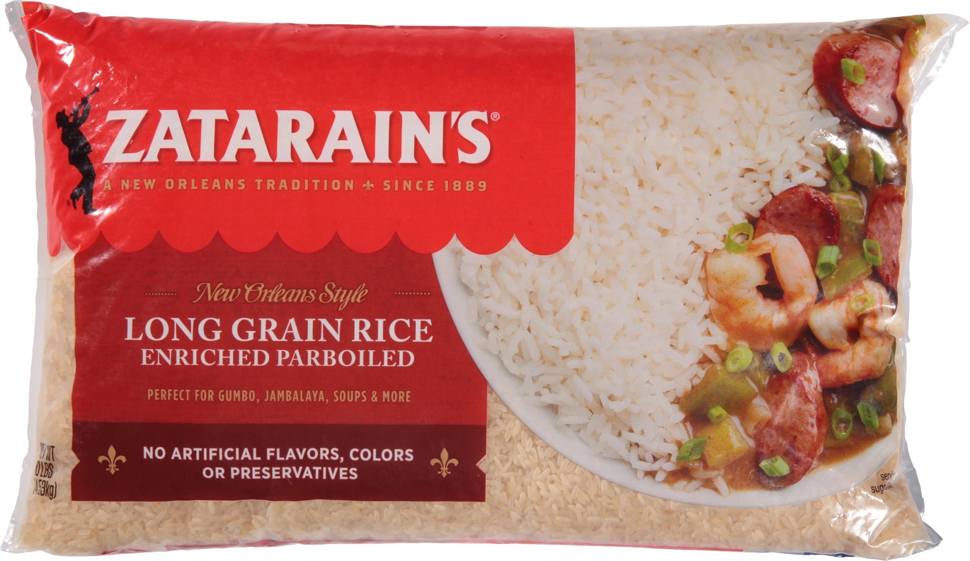 Zatarain's White Rice Parboiled Long Grain, 10 lb