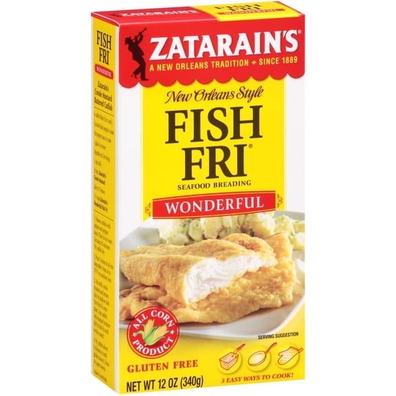 Zatarains - Creole Seasoned Seafood Breading Mix - 12 Oz Case of 8
