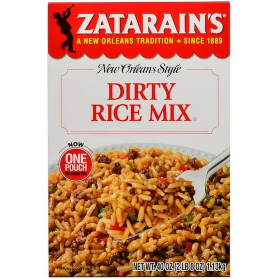 Zatarains Dirty Rice Mix, 40 Ounce -- 8 per Case.