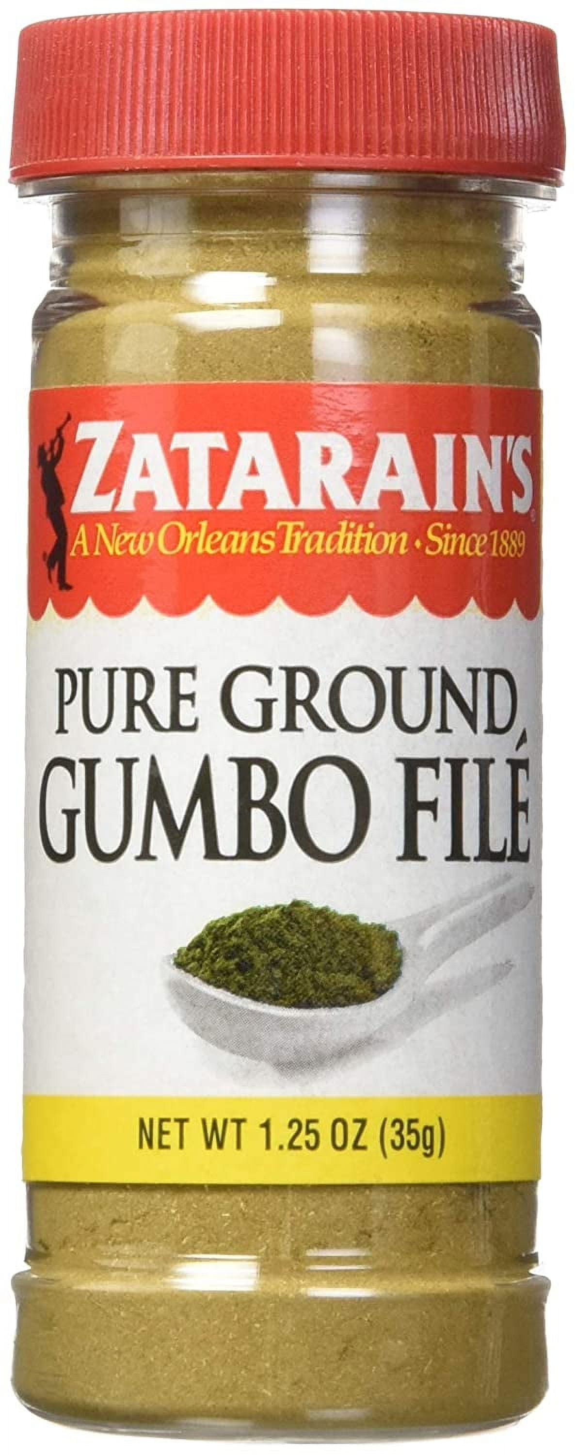 SPICES VILLAGE Gumbo File [ 4 oz ] - Gumbo File Seasoning, Ground Sassafras  Tree Leaves, Filé Powder - Kosher, Gluten Free, Non GMO, Resealable Bulk