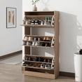 thumbnail image 1 of Zateety 3-Drawer Shoe Storage Cabinet 3-Tier Wood Shoe Rack Storage Organizer for Entryway, 1 of 12