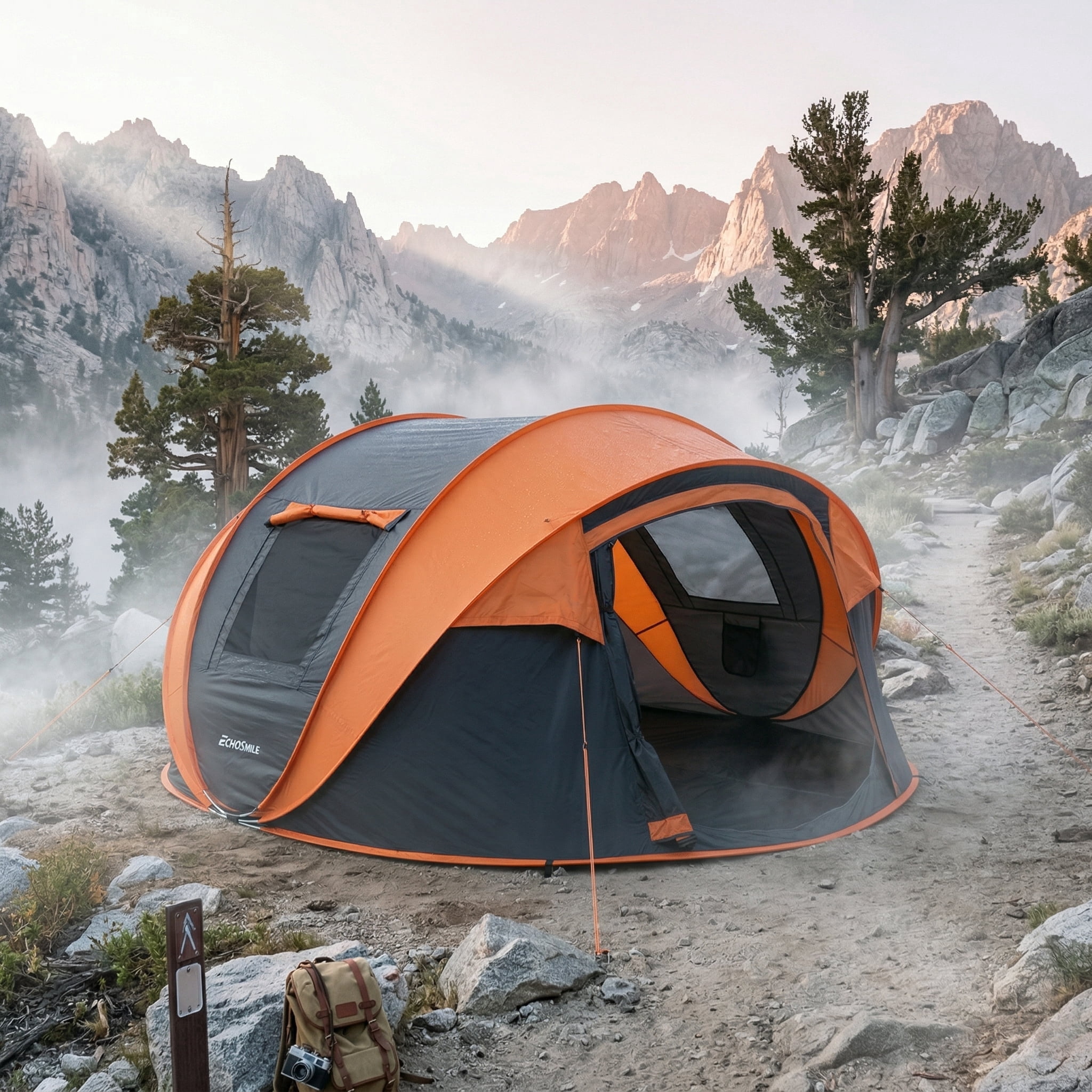Zateety 8 Person Automatic Pop Up Camping Boat Tent