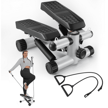 Mini Stepper With Resistance Bands - Total Body Workout At Home