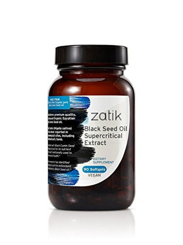 Zatik Naturals Black Cumin Seed Oil & Supercritical Extract, 90