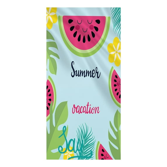 Zatoumnr 30"x60" Square Printed Microfiber Beach Towel, Lightweight and Sandproof, Ideal for Travel, Swimming, and Pool Use Vacation Necessities Gifts Swim Towels