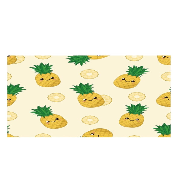 Zatoumnr 30x60 Inches Lightweight Microfiber Towel, Summer Pineapple Print, Sandproof Beach Blanket, Ideal for Travel and Swimming