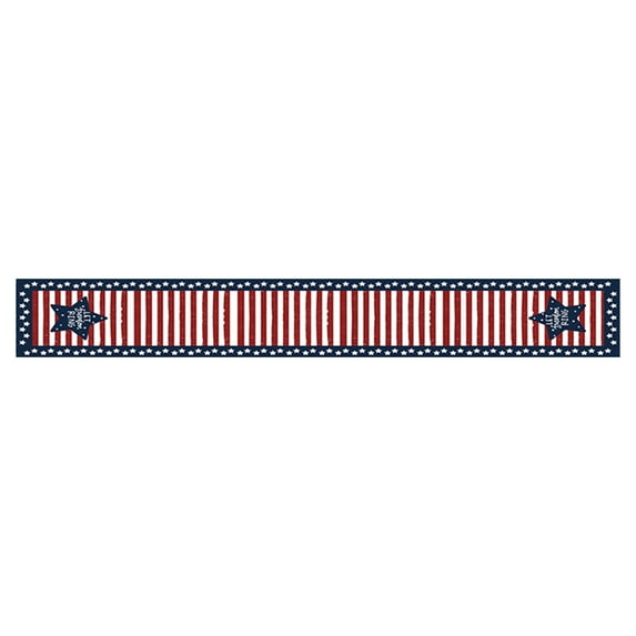 Zatoumnr 4th Of July Patriotic Day Table Runner, Independence Day Kitchen Living Room Table Decoration For Home Party Decoration 13 X 72 Inch Memorial Day Decorations Party Supplies