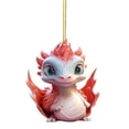 thumbnail image 1 of Zatoumnr Acrylic Flat Pendant Christmas Decorations, Dinosaur Christmas New Year Car Pendant, Set of 1 Christmas Decorations Indoor Outdoor Christmas Gifts for Women Men Family, 1 of 7