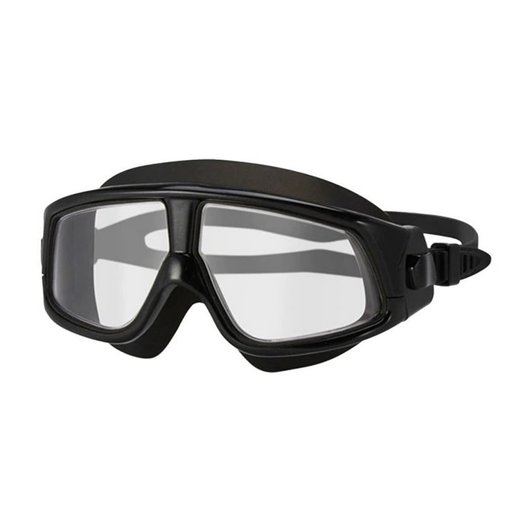 Zatoumnr Adult Large Frame Swimming Goggles Myopia Prescription Goggles Sports and Children s Diving Goggles Set of 2 Black