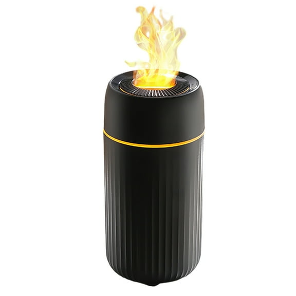 Zatoumnr Flame Humidifier Portable Noiseless Aroma Diffuser Home, Office, Yoga Essential Oil No-Water Auto-Off Protection