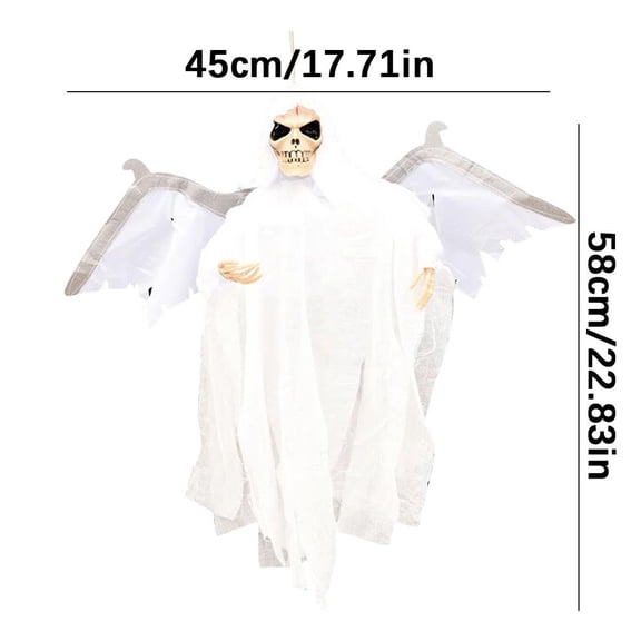 Zatoumnr Halloween Flying Ghost Electric Luminous Sound Control Decoration Fall Home Holiday Decor Party Supplies