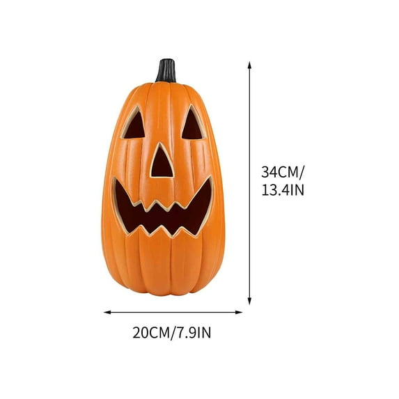 Zatoumnr Halloween Pumpkin Lantern Halloween Scene Decoration Funny Pumpkin Lantern Hollow Out Big Pumpkin Fall Holiday Party Supplies Decor