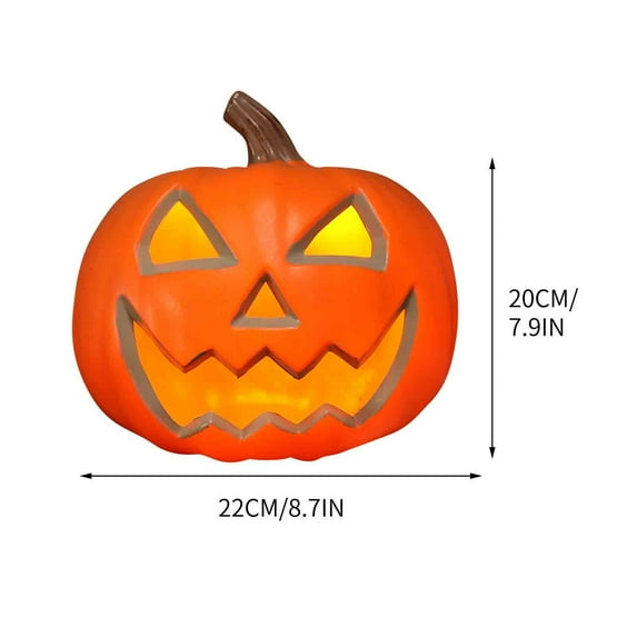 Zatoumnr Halloween Pumpkin Lantern Halloween Scene Decoration Funny Pumpkin Lantern Hollow Out Big Pumpkin Fall Holiday Party Supplies Decor