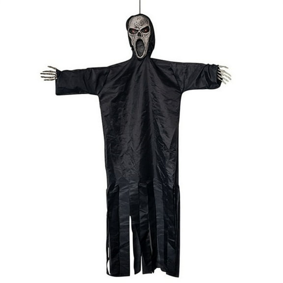 Zatoumnr Halloween Scream Scarecrow Hanging Ghost Voice Control Luminous Soundmaking Pendant Bar Ghost Room Decoration Festival House Props Decor Party Supplies