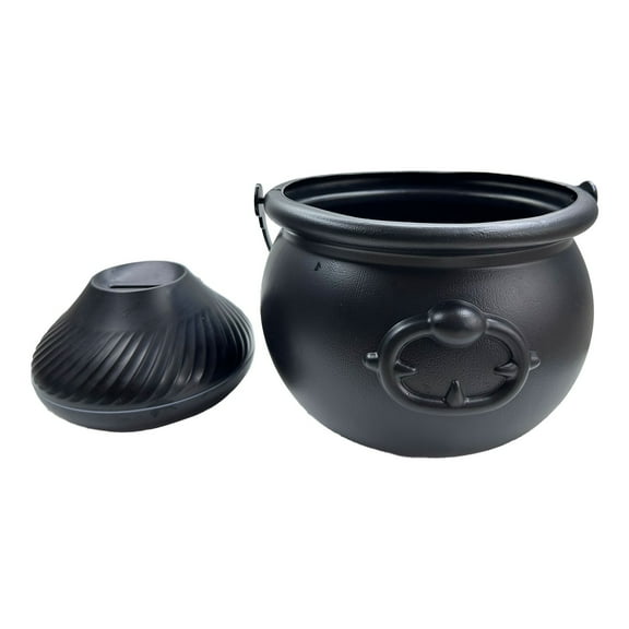 Zatoumnr Halloween Witch Cauldron Maker - Mr. Halloween Cauldron - Flame LED Cauldron Black Witch Kettle - Maker With Flame LED Lights - Flame LED Maker Spray To Decorat Holiday Supplies