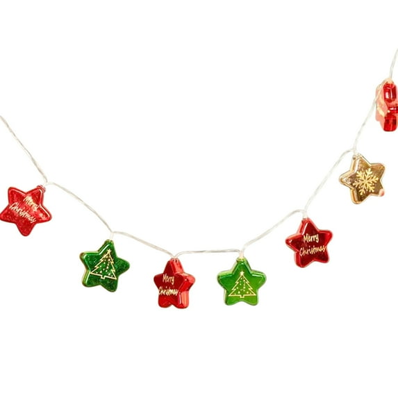 Zatoumnr LED Christmas Day Santa Claus Snowman Tree Electroplated Light String, Festive Ambiance Decor Christmas Decorations Indoor Outdoor Christmas Gifts for Women Men Family